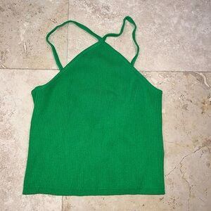 H&M Green Crop Tank Top